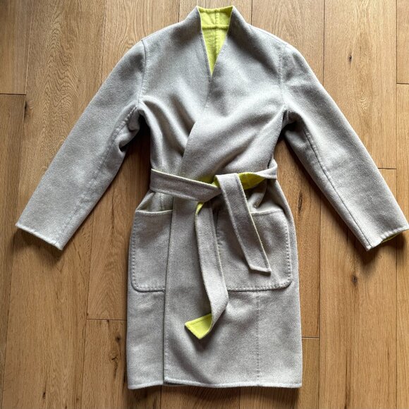 Two coats in one!! Max Mara reversible wool/angora coat, NWOT, 38 or S - Picture 2 of 11